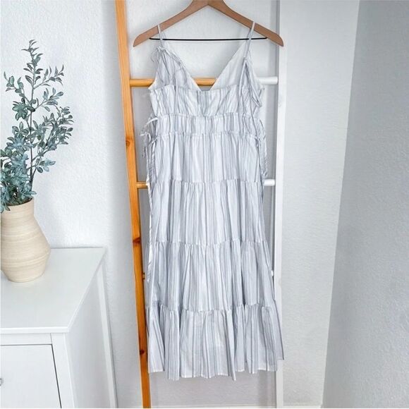 NWT Rails Size Medium Julia West Seaport Stripe Organic Cotton Midi Dress - Picture 8 of 12